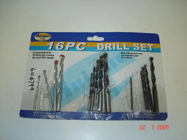 Набор свёрл - 16 Pc Drill Set