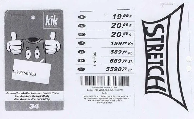 Jeans - Kik-Jeanshose; X-Mail, Gr. 34 slim fit