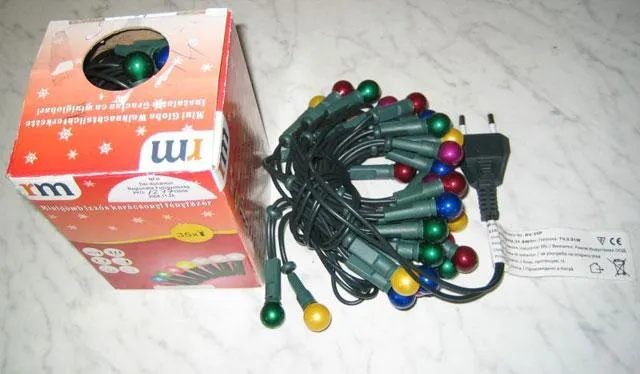 Световая гирлянда - Mini Globe Christmas lights