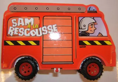 Книга с колёсами в форме пожарной машины «Sam à la rescousse»