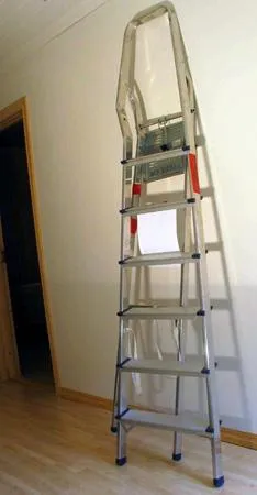 Household seven-step aluminium ladder "Kwikkie"