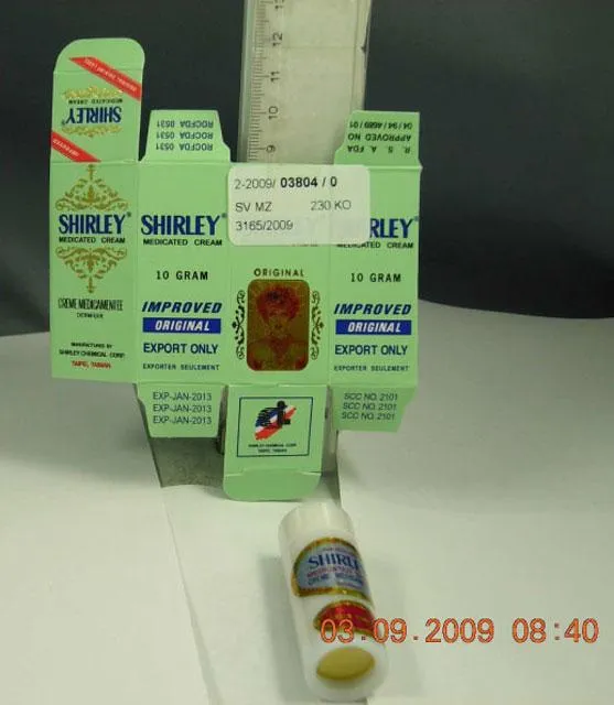 Skin lightener - Shirley Medicated Cream