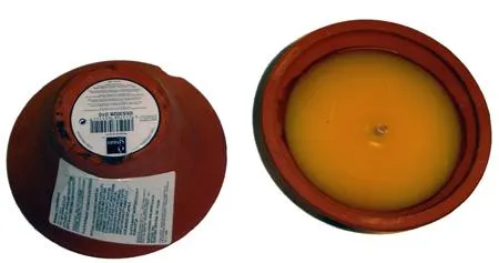 Candle products "Mosquito repellent candle - Spaas Citronella; outdoor blaze in terracotta