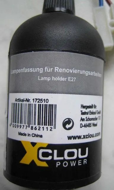 Suspended luminaire - Lamp Holder E27