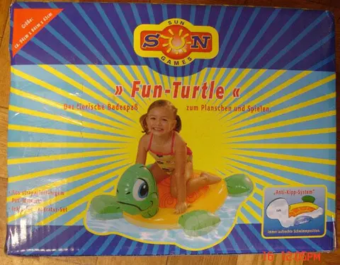 Inflatable mattress - Fun turtle
