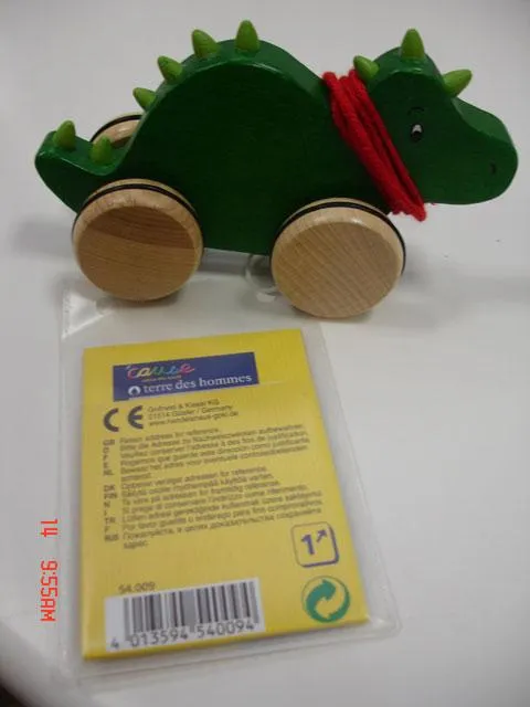 Wooden pull-along toy