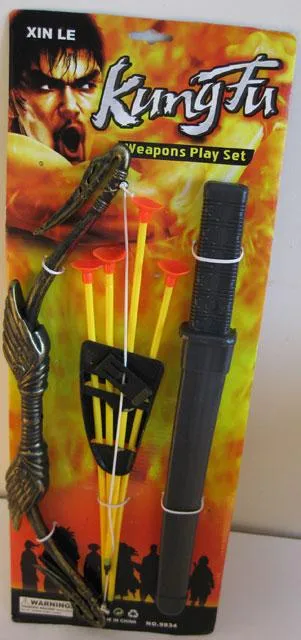 Игровой набор с луком, снарядами и ножом - Kung Fu Weapons Playset