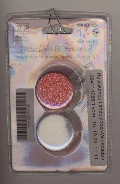 Порошок с блёстками - Glitter powder for fingernails