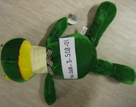 Soft toy - Green frog