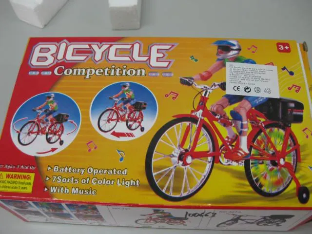 Toy bicycle - Plastic cyclist with bicycle