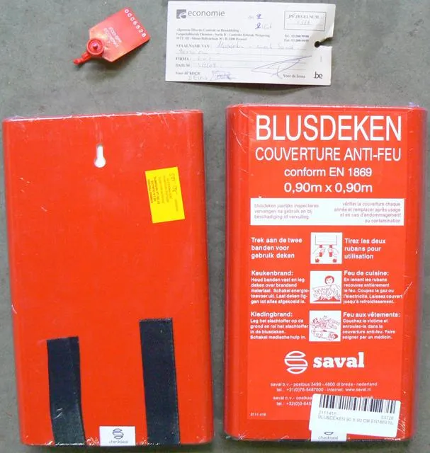 Противопожарное одеяло - Blusdeken / Couverture Anti-Feu