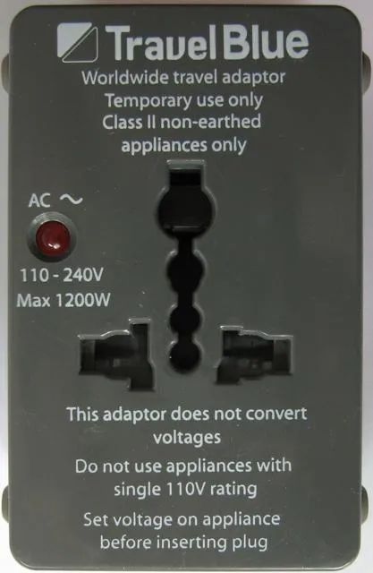 Туристический адаптер - All-in-One World Wide Travel Adaptor