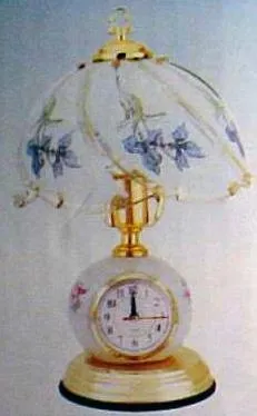 Table lamp with touch-on switch