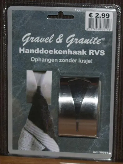 Towel hook - Handdoekenhaak RVS