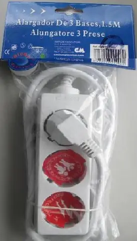 Удлинитель - Alargador De 3 Bases, 1.5 m, Alungatore 3 Prese