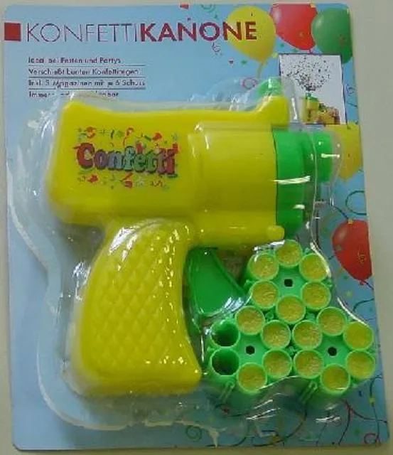 Хлопушки с блёстками и конфетти - Glitterkanone (хлопушка с блёстками) и Konfettikanone (хлопушка с конфетти)