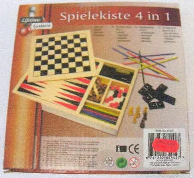 Set of games - Games Chest 4 in 1 (Spielekiste 4 in 1)