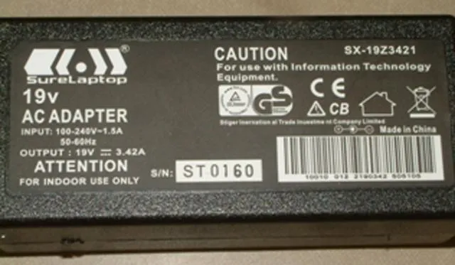 Зарядное устройство для ноутбуков - 19v AC/DC Adaptor