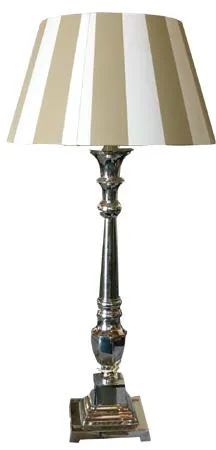 Portable desk lamp with a metal cover and is of Class II 