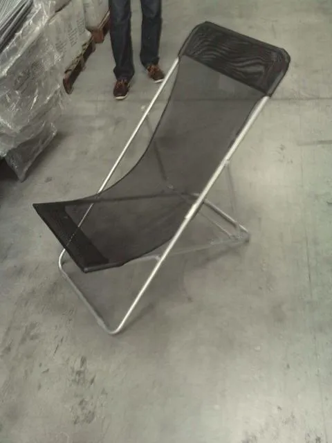 Folding chair - Black folding chair, 3 positions