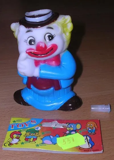 Squeezable toy clown