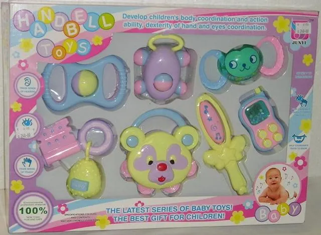 Set of baby’s rattles - Handbell toys
