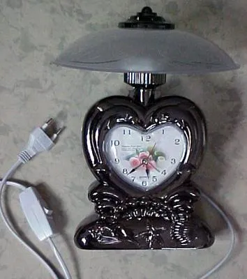 Decorative clock desk lighting "Lamp & Clock" 