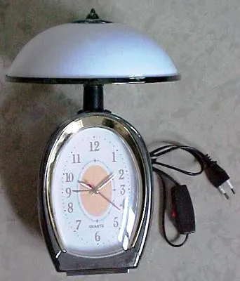 Decorative clock desk lighting "Clock top grade & art reading lamp – Set Artist"