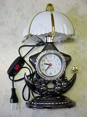 Decorative clock desk lighting