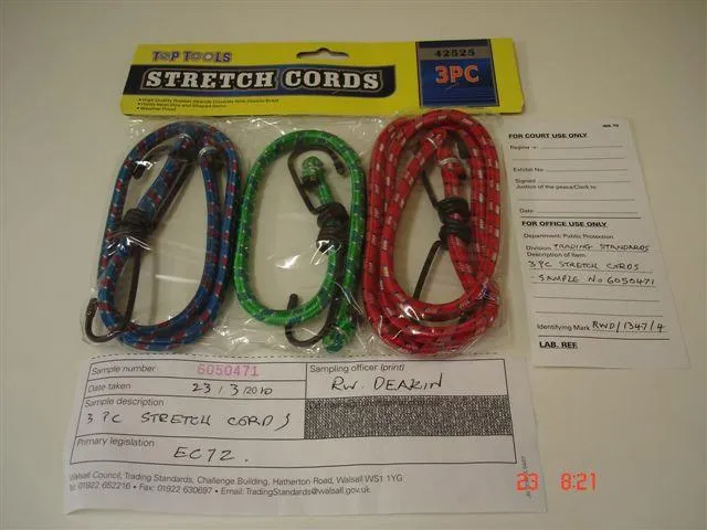 Эластичные багажные шнуры/банджи-шнуры - 3 pc Stretch Cords