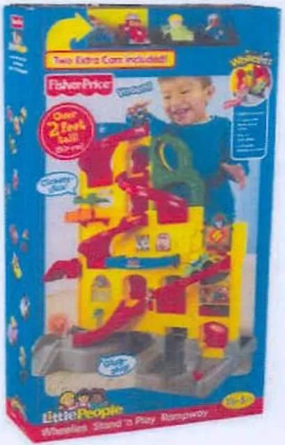 Plastic rampway - Little People Wheelies Stand 'n Play Rampway
