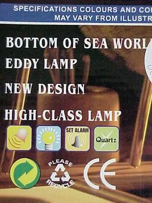Decorative clock desk lighting "XinQiang - High-Class"