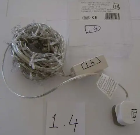Lighting chain "Led White Bulb/ Twinkle Lamps"