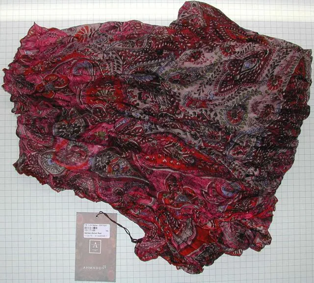 Scarf - Ahmaddy Seidenschal Red (Ahmaddy red silk scarf)
