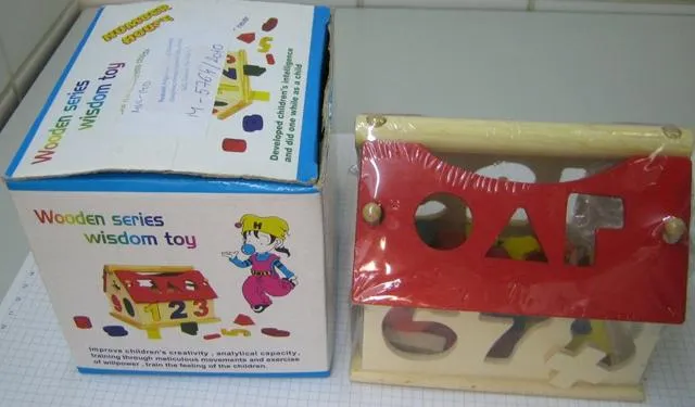 Деревянный игрушечный домик - Wooden series wisdom toy (number house)