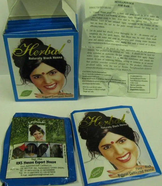 Краска для волос (Herbal Naturally Black Henna)