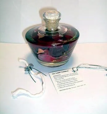Decorative Oil Lamp Candles - Round Glassware Oil Lamp"Best Kept Secrets"Type/model: Unkno