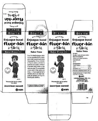 Children mouthwash "Enjuague Bucal Fluor-Kin Infantil"