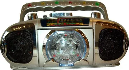 Electric Radio/tape player "Mini Disco Blaster" Type/model: PVC RVV 2P