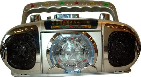 Electric Radio/tape player "Mini Disco Blaster" Type/model: PVC RVV 2P