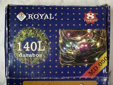 Lighting chain "Royal" Consists of 140 non-replaceable miniature incandescent lamps and an