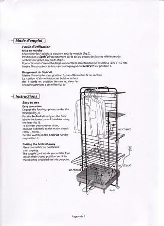 Бытовой электроприбор для сушки белья «INNOVAXE SECHEVIT - Cloth Heater Bac»