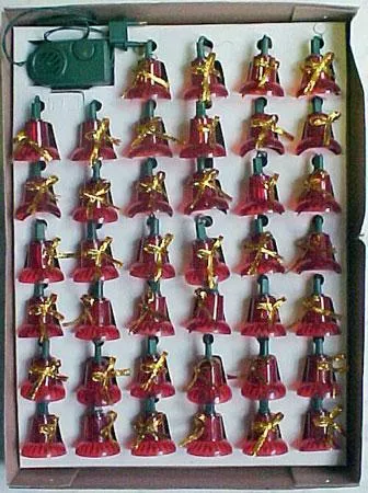 Lighting chain "Serie De 40 Campanas Musical" consisting of 38 replaceable series-connecte
