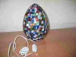 Decorative multi-coloured lamp holder