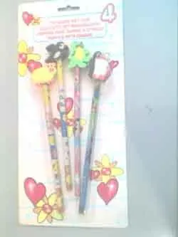 Pencils with eraser