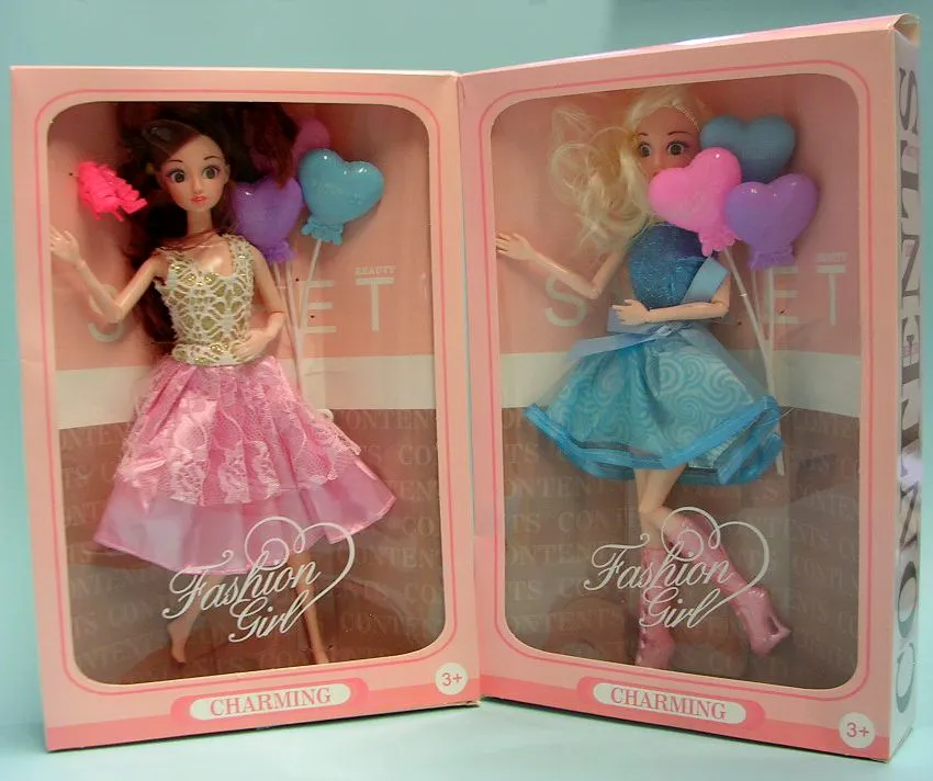 Plastic doll with accessories