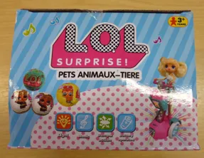 Plastic doll with accessories