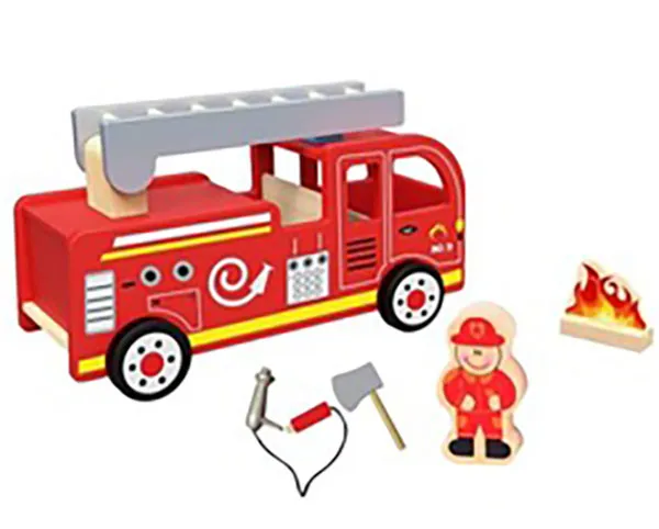Toy firetruck set