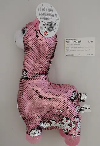 Plush toy with sequins