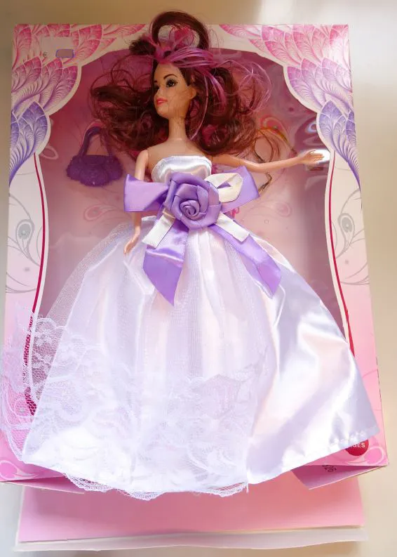 Plastic doll with accessories